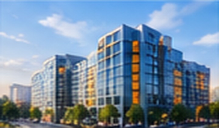 Illustration of a modern healthcare building